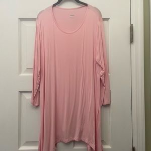 NWOT Gorgeous Summery Powder Pink Tunic/Dress 2X